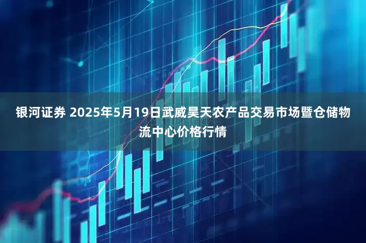 银河证券 2025年5月19日武威昊天农产品交易市场暨仓储物流中心价格行情